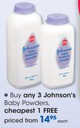 Johnson's Baby Powders Each
