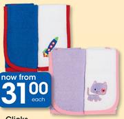 Clicks 2-Pack Face Cloths