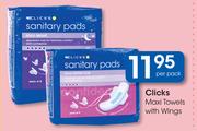 Clicks Maxi Towels With Wings-Per Pack