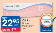 Clicks Home Pregnancy Test Each