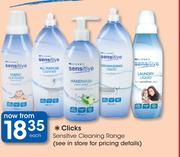 Clicks Sensitive Cleaning Range Each