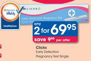 Clicks Early Detection Pregnancy Test Single-2's
