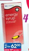 Clicks Energy Syrup-2x200ml