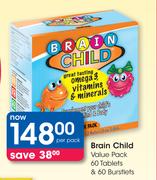 Brain Child Value Pack-60 Tablets & 60 Burstlets Pack