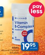 Clicks Vitamin-B Complex 30 Tablets