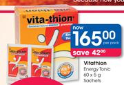 Vitathion Energy Tonic Sachets-60 x 5g