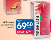 Bioplus Energy Syrup-500ml