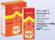 Guronsan C 10 Or 20 Effervescent Tablets-Per Pack