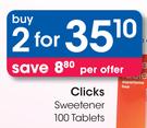 Clicks Sweetener-2x100 Tablets
