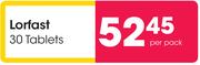 Lorfast 30 Tablets-Per Pack