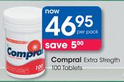 Compral Extra Strength-100 Tablets