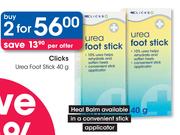 Clicks Urea Foot Stick-2x40g