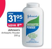 Johnson's Antiseptic Powder-200g Each