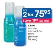Clicks Intimate Lubricant Gel-2 x 50ml