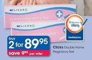 Clicks Double Home Pregnancy Test-2 Packs