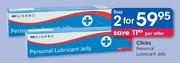 Clicks Personal Lubricant Jelly-2 Packs