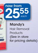 Mandy's Hair Removal Products Each