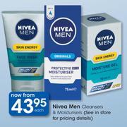 Nivea Men Cleansers & Moisturisers Each