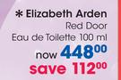 Elizabeth Arden Red Door Eau De Toilette 100ml