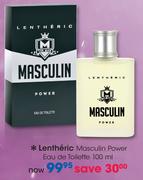 Lentheric Masculin Power Eau De Toilette 100ml