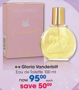 Gloria Vanderbilt Eau De Toilette 100ml-Each