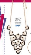 Claire's Black Jet Statement Necklace
