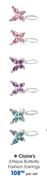 Claire's 3-Piece Butterfly Fashion Earrings-Per Set