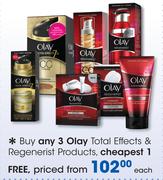 Olay Total Effects & Regenerist Products-Each