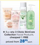 Clicks SkinCare Collection Facial Products-Each