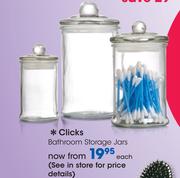 Clicks Bathroom Storage Jars-Each