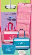 Sorbet Pink & Blue Toiletry Bags Or Cosmetics Purses-Each
