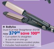 BaByliss Dual iCurl Hair Straightener ST270E
