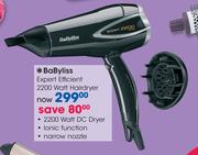 BaByliss Expert Efficient 2200 Watt Hairdryer