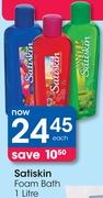 Satiskin Foam Bath-1Ltr Each