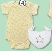 Clicks Made 4 Baby Bodyvest With Hanky Bib Set
