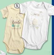 Clicks Made 4 Baby 2 Pack Short-Sleeved Bodyvests