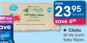 Clicks 80 My Earth Baby Wipes-Per Pack