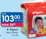 Pigeon Baby Wipes-6x82 Per Pack