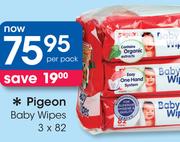 Pigeon Baby Wipes-3x82 Per Pack