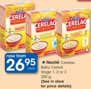 Nestle Cerelac Baby Cereal Stage 1,2 Or 3-250g Each