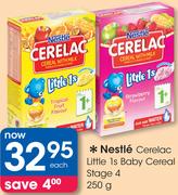 Nestle Cerelac Little 1s Baby Cereal Stage 4-250g Each