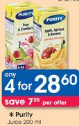 Purity Juice-4x200ml
