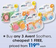 Avent Soothers-Each