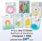 Clicks Teethers Or Soothers-Each