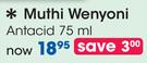 Muthi Wenyoni Antacid-75ml