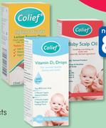 Colief Baby Scalp Oil 30ml Or Vitamin D Drops 20ml-Each