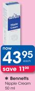 Bennetts Nipple Cream-50ml