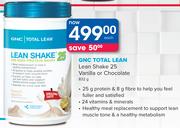 GNC Total Lean Shake 25 Vanilla Or Chocolate-832g Each