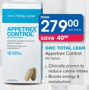 GNC Total Lean Appetrex Control 60 Tablets-Per Pack