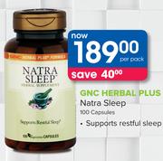 GNC Herbal Plus Natra Sleep 100 Capsules-Per Pack